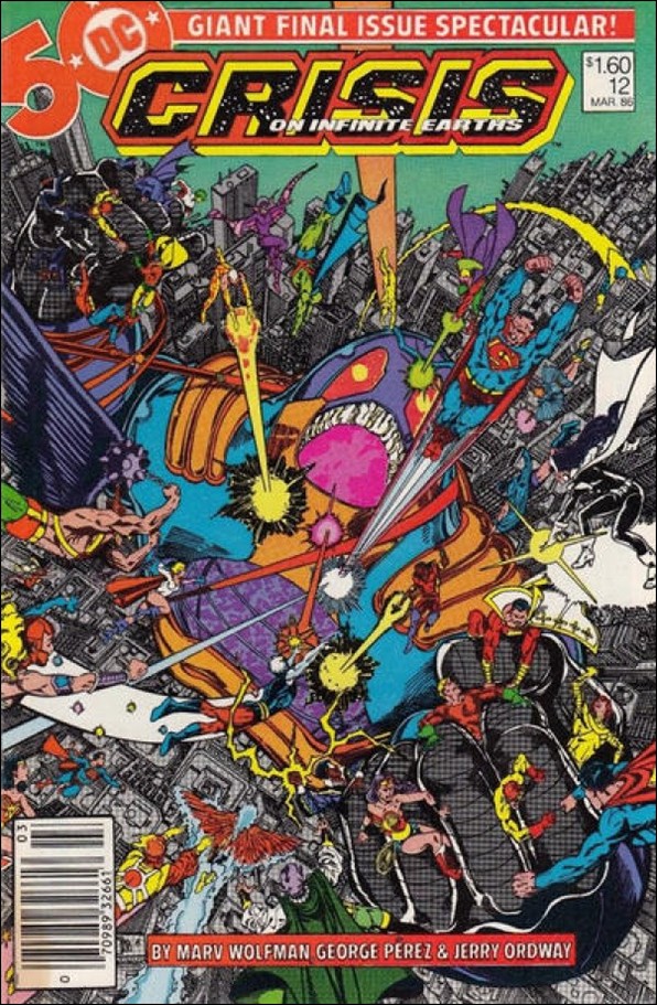 Crisis on Infinite Earths issue 12-C Canadian Price Cover