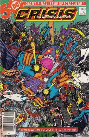 Crisis on Infinite Earths issue 12-C Canadian Price Cover