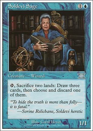 Magic the Gathering: 6th Edition (Base Set) card 99 Soldevi Sage