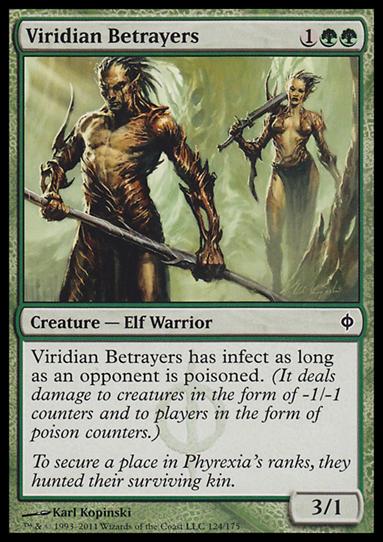 Magic the Gathering: New Phyrexia card 124 Viridian Betrayers