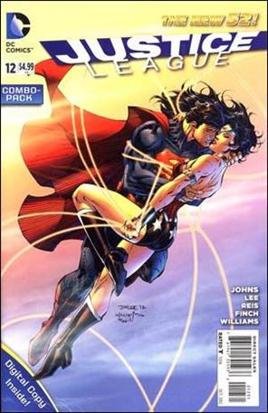 Justice League (2011) issue 12-C Unbagged Superman & Wonder Woman Cover Combo Pack
