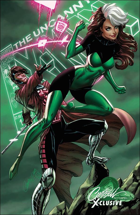 Uncanny X-Men (2019) issue 1-VH J. Scott Campbell Rogue/Gambit Cover 1/2300
