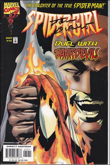 Spider-Girl (1998) issue 12-B DF Cover (Signed by Tom DeFalco) 1/1500