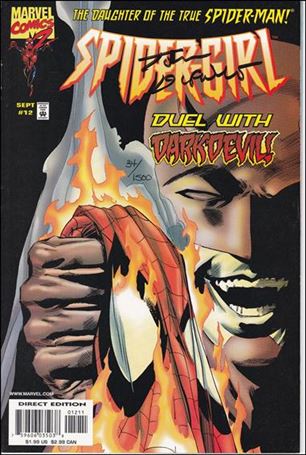 Spider-Girl (1998) issue 12-B DF Cover (Signed by Tom DeFalco) 1/1500