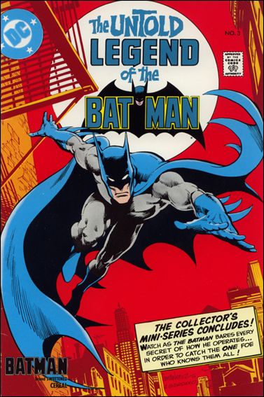 Untold Legend of the Batman issue 3-D Batman Cereal Mail-In MiniComic w/ Cardstock Cover