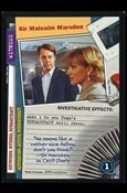 X-Files: The Truth Is Out There (Base Set) card XF97-0202v2 Sir Malcom Marsden