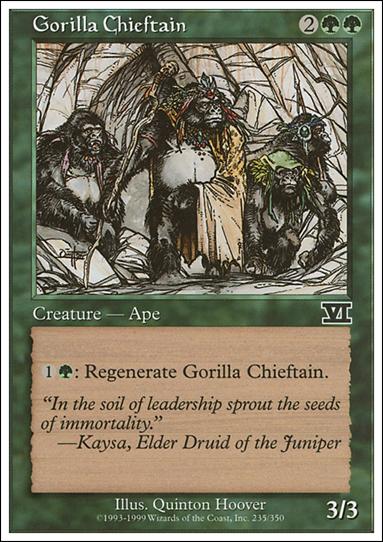 Magic the Gathering: 6th Edition (Base Set) card 235 Gorilla Chieftain