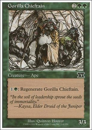 Magic the Gathering: 6th Edition (Base Set) card 235 Gorilla Chieftain