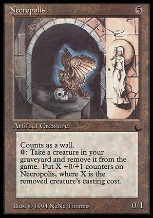 Magic the Gathering: The Dark (Base Set) card 105 Necropolis