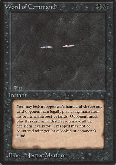 Magic the Gathering: Limited Edition Beta (Base Set) card 137 Word of Command
