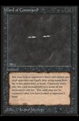 Magic the Gathering: Limited Edition Beta (Base Set) card 137 Word of Command
