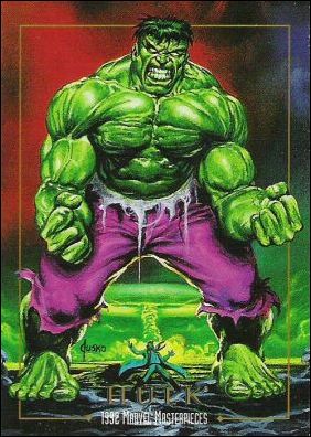 1992 Marvel Masterpieces (Base Set) card 32 Hulk