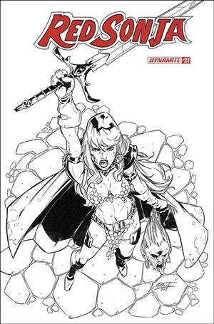 Red Sonja (2019) issue 27-G Alessandro Miracola Black & White Cover