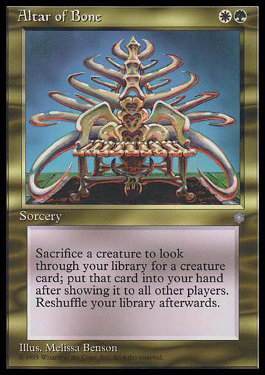 Magic the Gathering: Ice Age (Base Set) card 281 Altar of Bone
