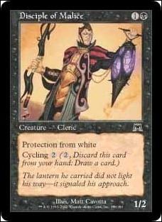 Magic the Gathering: Onslaught (Base Set) card 139 Disciple of Malice