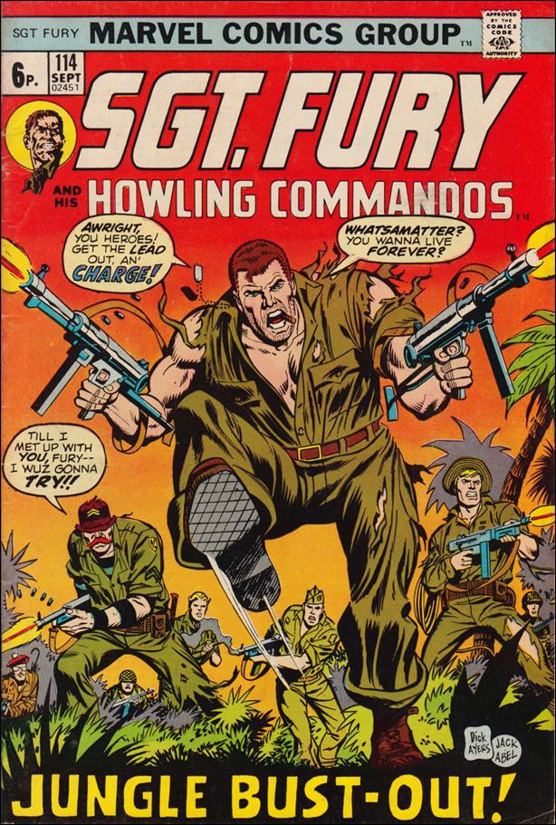 Sgt. Fury and His Howling Commandos issue 114-B UK Price Cover