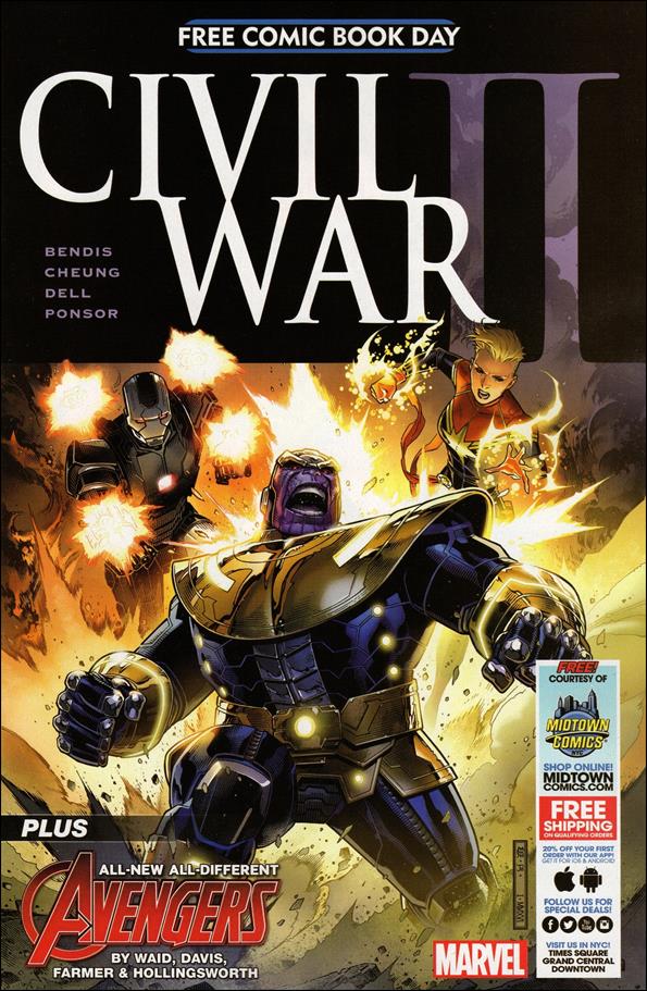 Free Comic Book Day 2016 (Civil War II) issue 1-B Midtown Comics Cover