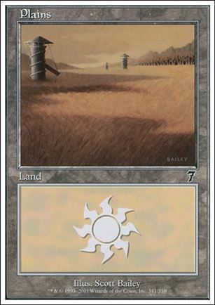 Magic the Gathering: 7th Edition (Base Set) card 341 Plains