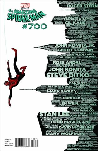 Amazing Spider-Man (1963) issue 700-D Marcos Martin "Skyscraper" Cover