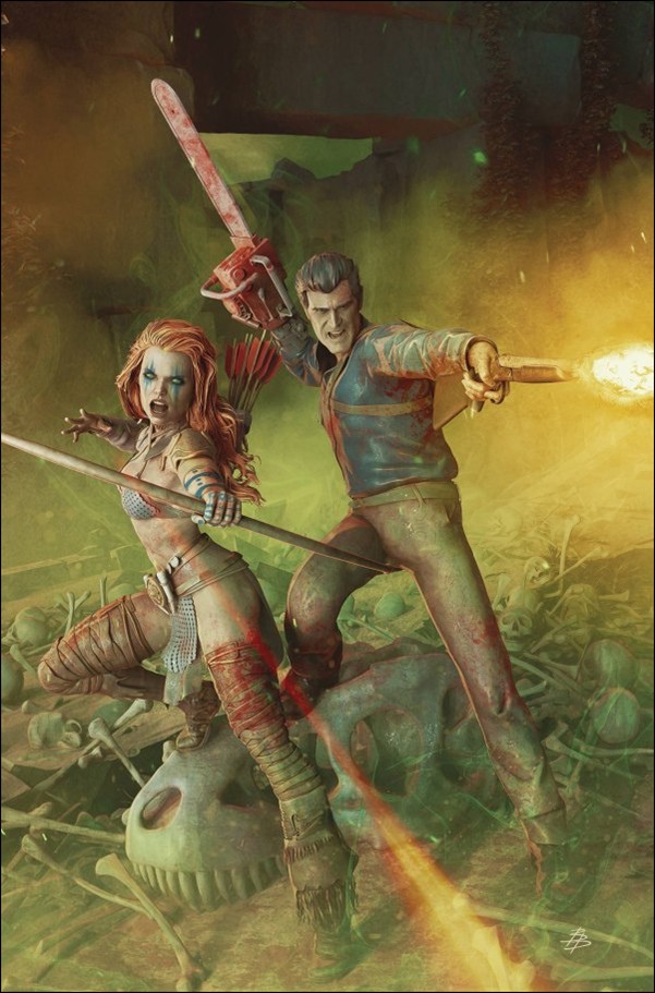 Red Sonja vs. the Army of Darkness issue 1-P Björn Barends Virgin 1:25 Cover