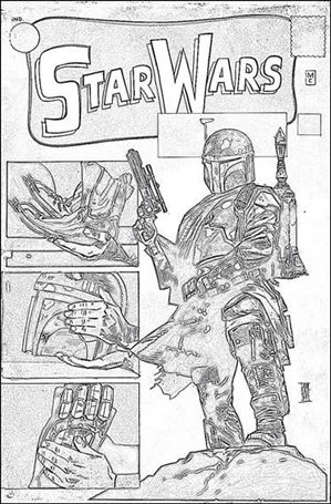 Star Wars (2015) issue 1-YU Alex Maleev Warp 9 Sketch Cover 1/1500