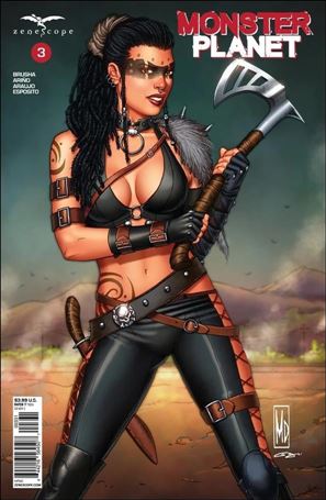 Monster Planet issue 3-C Michael DiPascale Cover
