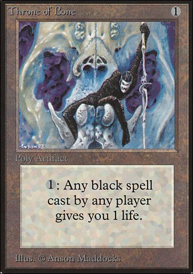 Magic the Gathering: Limited Edition Beta (Base Set) card 274 Throne of Bone