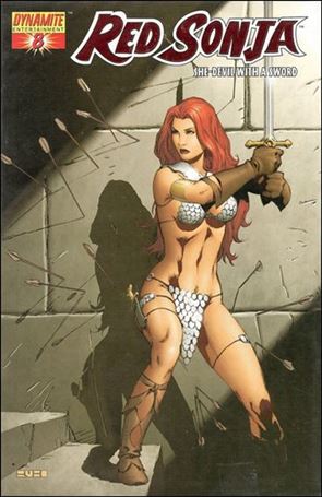 Red Sonja (2005) issue 8-I Dynamic Forces Mel Rubi Fiery Red Foil Cover 1/499
