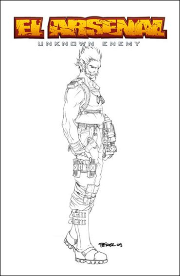 El Arsenal issue 1-B White Sketch Cover