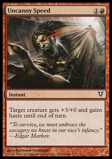 Magic the Gathering: Avacyn Restored (Base Set) card 163 Uncanny Speed
