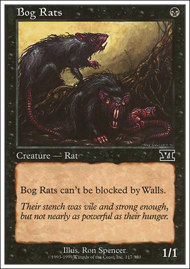 Magic the Gathering: 6th Edition (Base Set) card 117 Bog Rats