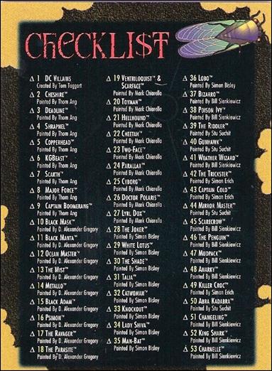 DC Villains: Dark Judgment (Base Set) card 90 Checklist