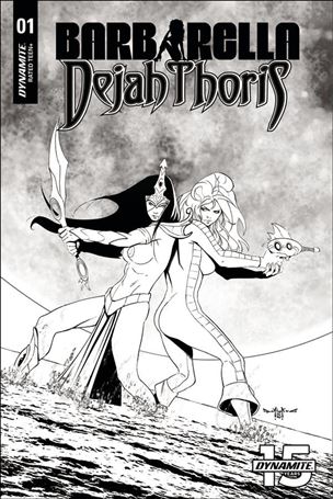 Barbarella / Dejah Thoris issue 1-J Pasquale Qualano 1:50 Black & White Cover