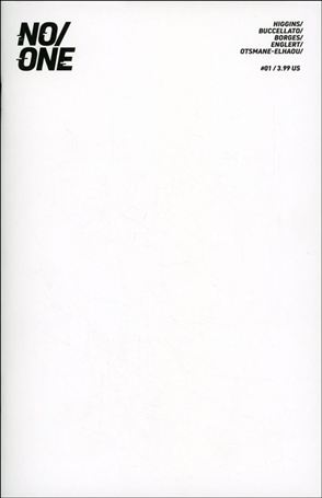 No/One issue 1-E Blank Sketch Cover