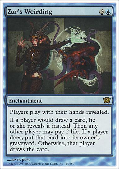 Magic the Gathering: 9th Edition (Base Set) card 114 Zur's Weirding