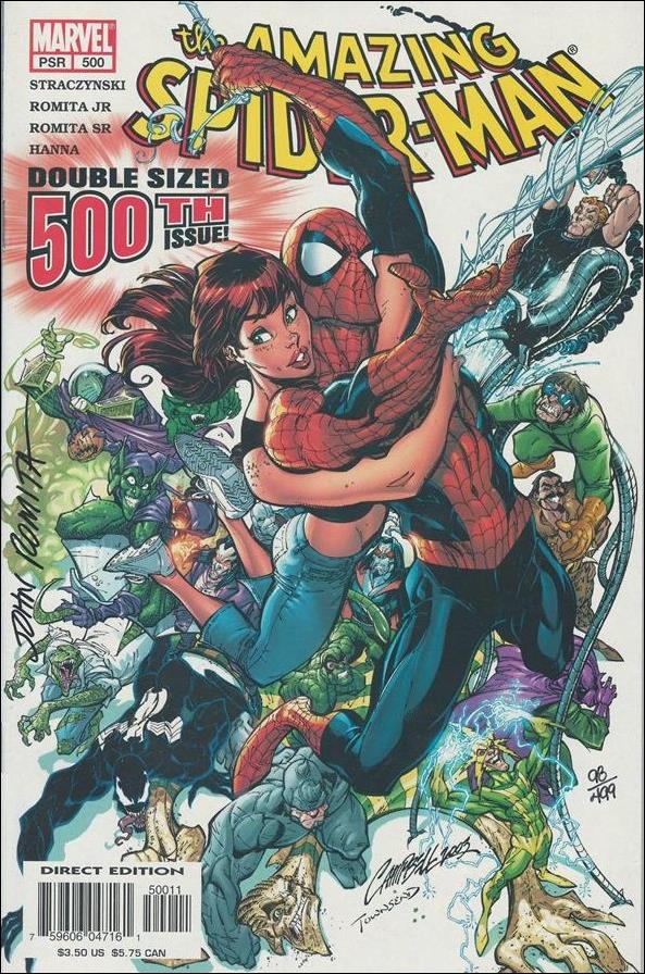 Amazing Spider-Man (1963) issue 500-E DF Signed by John Romita Sr. 1/499
