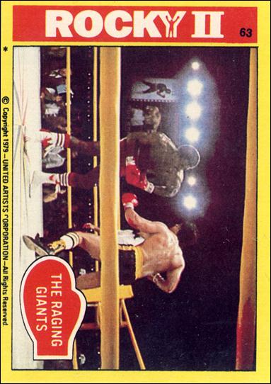 Rocky II (Base Set) card 63 The Raging Giants