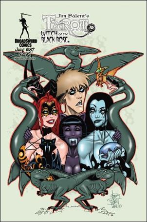 Tarot: Witch of the Black Rose issue 87-B Tarot, Boo Cat, Raven Hex & John Cover