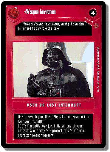 Star Wars: Cloud City Limited (Base Set) card 71 Weapon Levitation