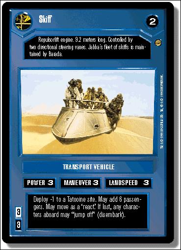 Star Wars: Jabba's Palace Limited (Base Set) card 83 Skiff