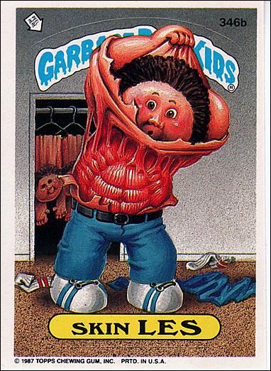 Garbage Pail Kids: Series 09 (Base Set) card 346b Skin Les