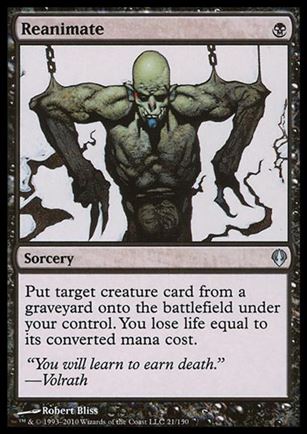 Magic the Gathering: Archenemy (Base Set) card 21 Reanimate