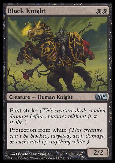 Magic the Gathering: 2010 Core Set (Base Set) card 85 Black Knight