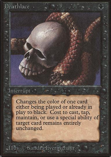 Magic the Gathering: Limited Edition Beta (Base Set) card 102 Deathlace