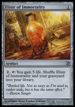 Magic the Gathering: Duel Decks: Elspeth vs. Tezzeret (Base Set) card 62 Elixir of Immortality