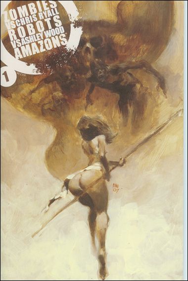 Zombies vs Robots vs Amazons issue 1-B Ashley Wood 1:10 Cardstock Cover