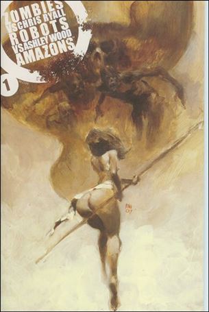 Zombies vs Robots vs Amazons issue 1-B Ashley Wood 1:10 Cardstock Cover