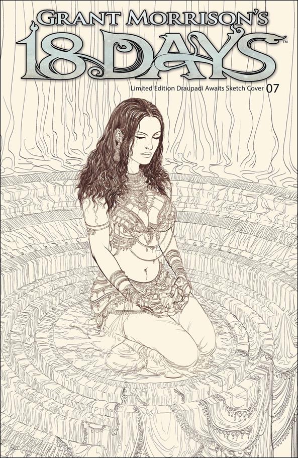 18 Days issue 7-C Mukesh Singh Draupadi Awaits Sketch Cover 1/1000