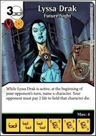 DC Comics Dice Masters War of Light card 89 Lyssa Drake: Future Sight