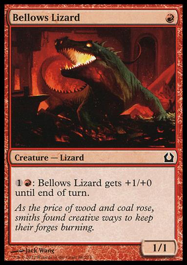 Magic the Gathering: Return to Ravnica (Base Set) card 88 Bellows Lizard